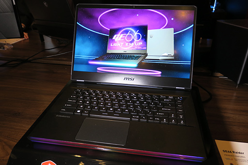 画像集#003のサムネイル/ノートPCの液晶パネルが300Hzに突入。MSIがCES 2020で新型ノートPCやデスクトップPCなどを発表