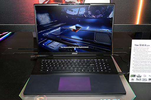 画像集 No.005のサムネイル画像 / GeForce RTX 50搭載ゲーマー向けノートPCを豊富にラインナップするMSIブースをレポート