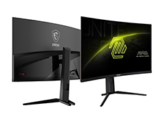 4K/160Hz表示とフルHD/320Hz表示を切り替えられる31.5インチサイズのゲーマー向け湾曲型ディスプレイがMSIから発売に