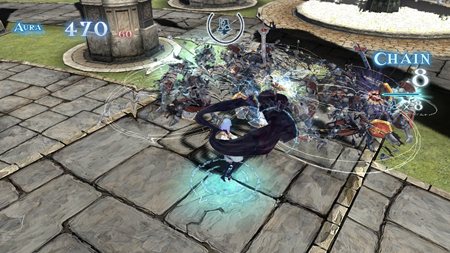 画像集#038のサムネイル/「マリシアス」登場するボスの一部やプレイのキモとなる「オーラシステム」などの情報公開。「灰の外套」はコンボ中にも自在に変形できる!?