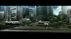 画像集#020のサムネイル/「TOKYO JUNGLE」,ストーリーモードのスクリーンショットを掲載。ポメラニアンにボスネコが,ニホンジカにチーターや恐竜が襲いかかる
