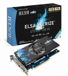 画像集#001のサムネイル/ELSA，OC仕様と1スロット仕様，2モデルのGTS 450カードを発表