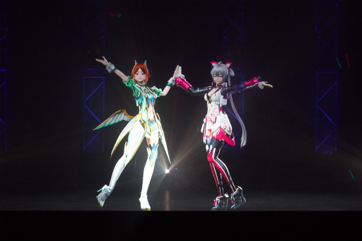 画像集 No.014のサムネイル画像 / マトイが尊い。「PSO2」初のバーチャルライブ,「ファンタジック3Dライブ 2018」レポート