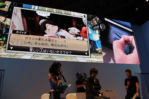 画像集#006のサムネイル/［TGS 2012］巧 舟ディレクターが裁判パートを実演プレイ。「レイトン教授VS逆転裁判」の魅力を紹介したスペシャルステージをレポート 