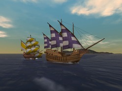 画像集#002のサムネイル/「大航海時代 Online」，8月2日に実装予定の大型アップデート「Baltic Sea」の最新情報公開。火力の高さがウリとなる北欧のガレオン船も登場