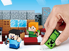 あの「Minecraft」をケシゴムで再現したその名も「マイケシ」シリーズが,全国のおもちゃ売場で5月下旬より販売へ