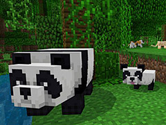 「Minecraft」にパンダが登場。竹ブロック1000万個の配置で世界自然保護基金(WWF)に10万ドルを寄付するという企画が実施中
