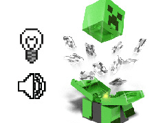 「マインクラフト」クリーパーのリモコンフィギュアが販売中。光と音,そして爆発を再現