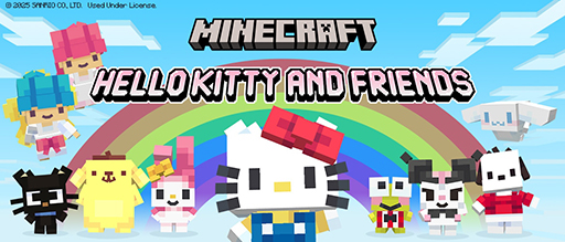 画像集 No.015のサムネイル画像 / 「Minecraft」，サンリオキャラクターズとのコラボDLC「Hello Kitty and Friends DLC」を配信開始