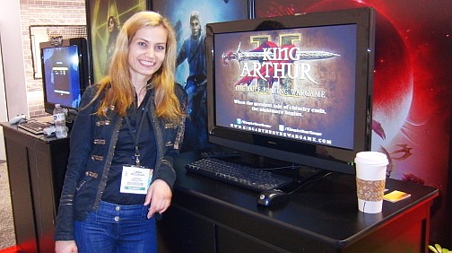 画像集#001のサムネイル/[E3 2011]ストラテジーとRPGが融合した「King Arthur II: The Role-Playing Wargame」，Paradoxブースでデモ機を発見