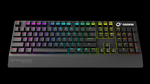 画像集 No.002のサムネイル画像 / Cherry MX Red採用の「Strike Pro Spectra」などOzone製のゲーマー向けキーボード2製品が3月3日に国内発売