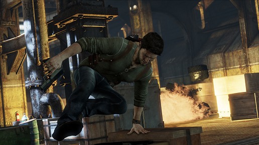 画像集#011のサムネイル/［TGS 2011］PS Vitaのさまざまな機能を活かした「アンチャーテッド -地図なき冒険の始まり-」＆マルチプレイを体験できるPS3用「アンチャーテッド -砂漠に眠るアトランティス-」プレイレポート