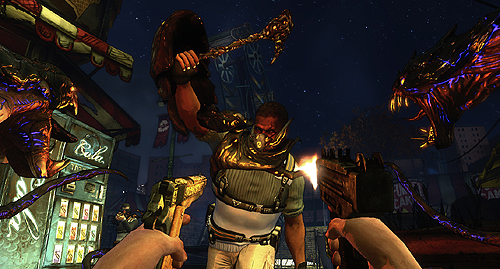 画像集#003のサムネイル/［E3 2011］2K Gamesが「The Darkness 2」を出展。4つの手を使う，一見複雑そうなコントロールの「Quad Wielding」が意外に上出来