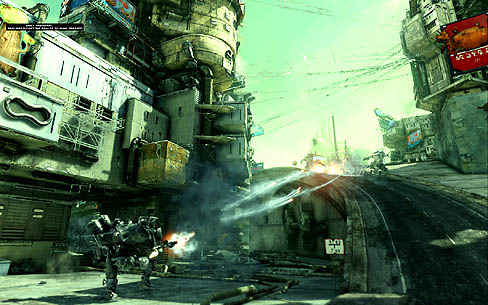 画像集#002のサムネイル/広大な都市で，ロボットが戦う姿がカッコよすぎ。オンラインアクション，「Hawken」は今からヒット作になりそうな気配