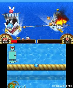 画像集#017のサムネイル/「スライムもりもりドラゴンクエスト3 大海賊としっぽ団」，スライムでもりもりな“船バトル”の流れや，モンスターを模したユニークな海賊船が公開