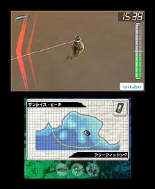 画像集#013のサムネイル/ディースリー・パブリッシャー,同社が発売を予定していた3DS用バスフィッシングゲームの正式タイトルを「Fishing 3D」に決定。2011年6月9日に発売