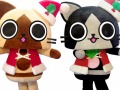 アイルーの店頭イベントがクリスマスバージョンになって復活。サンタ姿のアイルーと写真を撮ろう