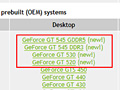 NVIDIA,GPU製品情報ページに「GeForce GT 545・530・520」の情報を追加。OEM向け