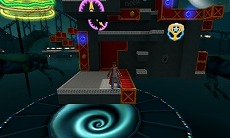 画像集#002のサムネイル/「ナイトメアパズル クラッシュ3D」,ステージに設置される「仕掛け」を公開。“クラッシュ”を使ってうまく作動させよう