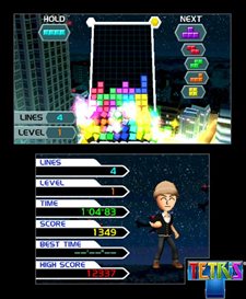 画像集#003のサムネイル/25種類のモードを収録したニンテンドー3DS版「テトリス」は10月20日に発売。「AR」機能を生かした新モードや新ルールが登場