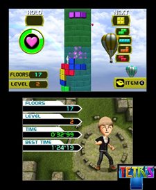 画像集#010のサムネイル/25種類のモードを収録したニンテンドー3DS版「テトリス」は10月20日に発売。「AR」機能を生かした新モードや新ルールが登場
