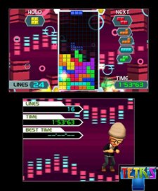 画像集#013のサムネイル/25種類のモードを収録したニンテンドー3DS版「テトリス」は10月20日に発売。「AR」機能を生かした新モードや新ルールが登場