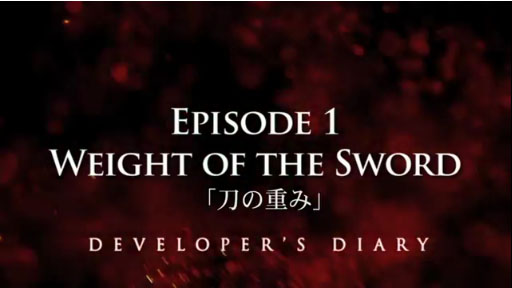 DEVELOPER'S DIARY EPISODE 1 WEIGHT OF THE SWORDνŤߡ