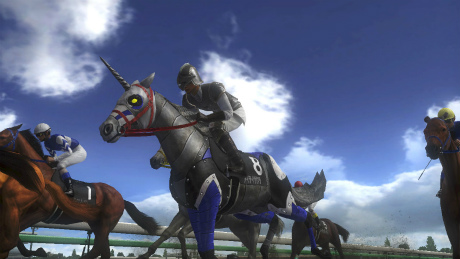 画像集#006のサムネイル/「Champion Jockey: Gallop Racer & GI Jockey」,競馬場を駆けるのは馬だけじゃない。DLCには“メカウマ”やタイガー,モトスケートが登場