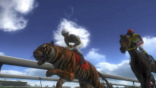 画像集#008のサムネイル/「Champion Jockey: Gallop Racer & GI Jockey」,競馬場を駆けるのは馬だけじゃない。DLCには“メカウマ”やタイガー,モトスケートが登場
