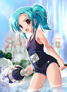 画像集#005のサムネイル/PSP「白銀のカルと蒼空の女王」,駒都えーじ氏の描き下ろしイラストをあしらった店舗別購入特典を公開