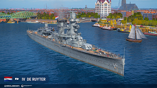 画像集#005のサムネイル/「World of Warships」,新兵装“空襲”が使用可能なオランダ巡洋艦が最新アップデートで登場
