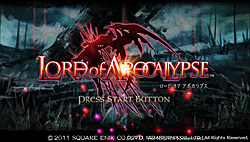 画像集#002のサムネイル/PS Vita版「LORD of APOCALYPSE」を入手したので，さっそくインプレッションをお届けしよう