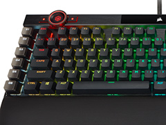 Corsair,新フラグシップキーボード「K100」を発表。キー入力のスキャンとレポートレートを4000Hzに高速化