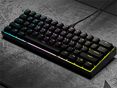 【PR】Corsairのミニキーボード「K65 RGB MINI」は,60%のサイズとハイエンド並みのスペックを両立した製品だ