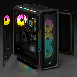 画像集#006のサムネイル/Corsairの新型ミドルタワーPCケース「iCUE 5000T RGB」と「iCUE 5000X RGB」の白色モデルが発売に