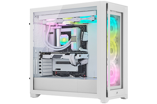 画像集#007のサムネイル/Corsairの新型ミドルタワーPCケース「iCUE 5000T RGB」と「iCUE 5000X RGB」の白色モデルが発売に