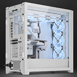 画像集#008のサムネイル/Corsairの新型ミドルタワーPCケース「iCUE 5000T RGB」と「iCUE 5000X RGB」の白色モデルが発売に