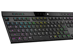薄さ17mmでメカニカル! Corsairのフラッグシップキーボード「K100 AIR Wireless」が国内発売決定