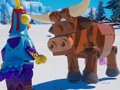 「レゴ フォートナイト」最新アップデート「農場の仲間たち」を実施。野生のウシやブタを手懐けて,農場で飼育可能に