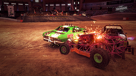 画像集#001のサムネイル/「DiRT Showdown」の最新情報公開。ただ当てればいいってものじゃない，ライバル車に与えるダメージについて