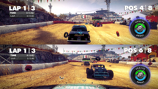 画像集#004のサムネイル/「DiRT Showdown」の最新情報公開。ただ当てればいいってものじゃない，ライバル車に与えるダメージについて