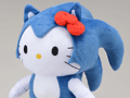 セガとサンリオのタッグが実現。コラボ第1弾アイテムとして「SONIC×HELLO KITTY スーパージャンボぬいぐるみ」が登場
