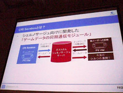 画像集#040のサムネイル/［CEDEC 2012］クラウドが生み出す新しい可能性～「シェルノサージュ」におけるネットワーク実装とトラブル対策