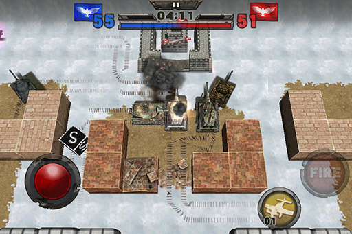 画像集#007のサムネイル/iOS向けに「BATTLE CITY BLITZ」の配信がスタート。懐かしの「バトルシティー」がグラフィックスを刷新して登場