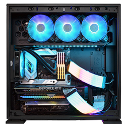 画像集#002のサムネイル/サイコム，ASUSのLED機能対応で内部が派手に光るゲームPCを発売
