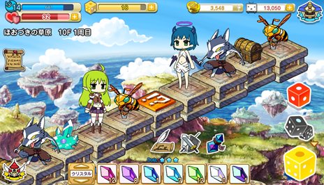 画像集#022のサムネイル/すごろく風ファンタジーRPG「アナザープリンセス」に登場するキャラクター達や,ゲームの進め方などの基本情報を紹介