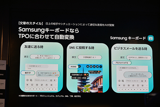 画像集 No.007のサムネイル画像 / 「Galaxy S24はAIフォン」に。Samsungが豊富なAI機能を猛アピール