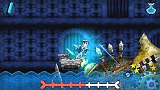 画像集#014のサムネイル/「Dokuro」,セーブデータが引き継げる体験版の最終章が本日配信。「魔界の厨房」がモチーフのステージ3には「赤チョーク」で火をつけるギミックが登場