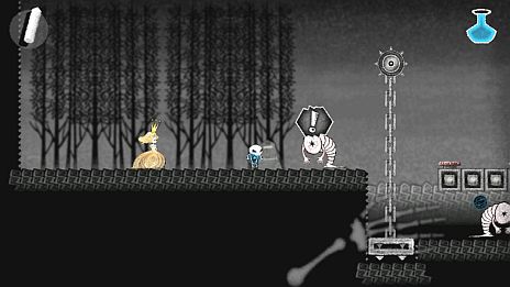 画像集#016のサムネイル/「Dokuro」,セーブデータが引き継げる体験版の最終章が本日配信。「魔界の厨房」がモチーフのステージ3には「赤チョーク」で火をつけるギミックが登場