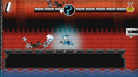 画像集#018のサムネイル/「Dokuro」,セーブデータが引き継げる体験版の最終章が本日配信。「魔界の厨房」がモチーフのステージ3には「赤チョーク」で火をつけるギミックが登場